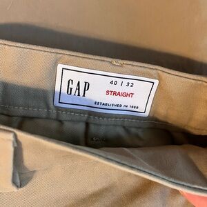 GAP Beige Straight-Leg Trousers